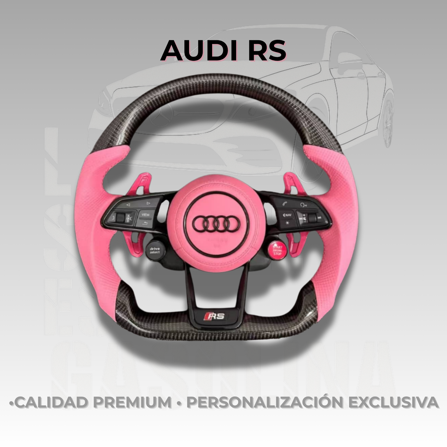 Volante Audi RS Carbon Pink Edition