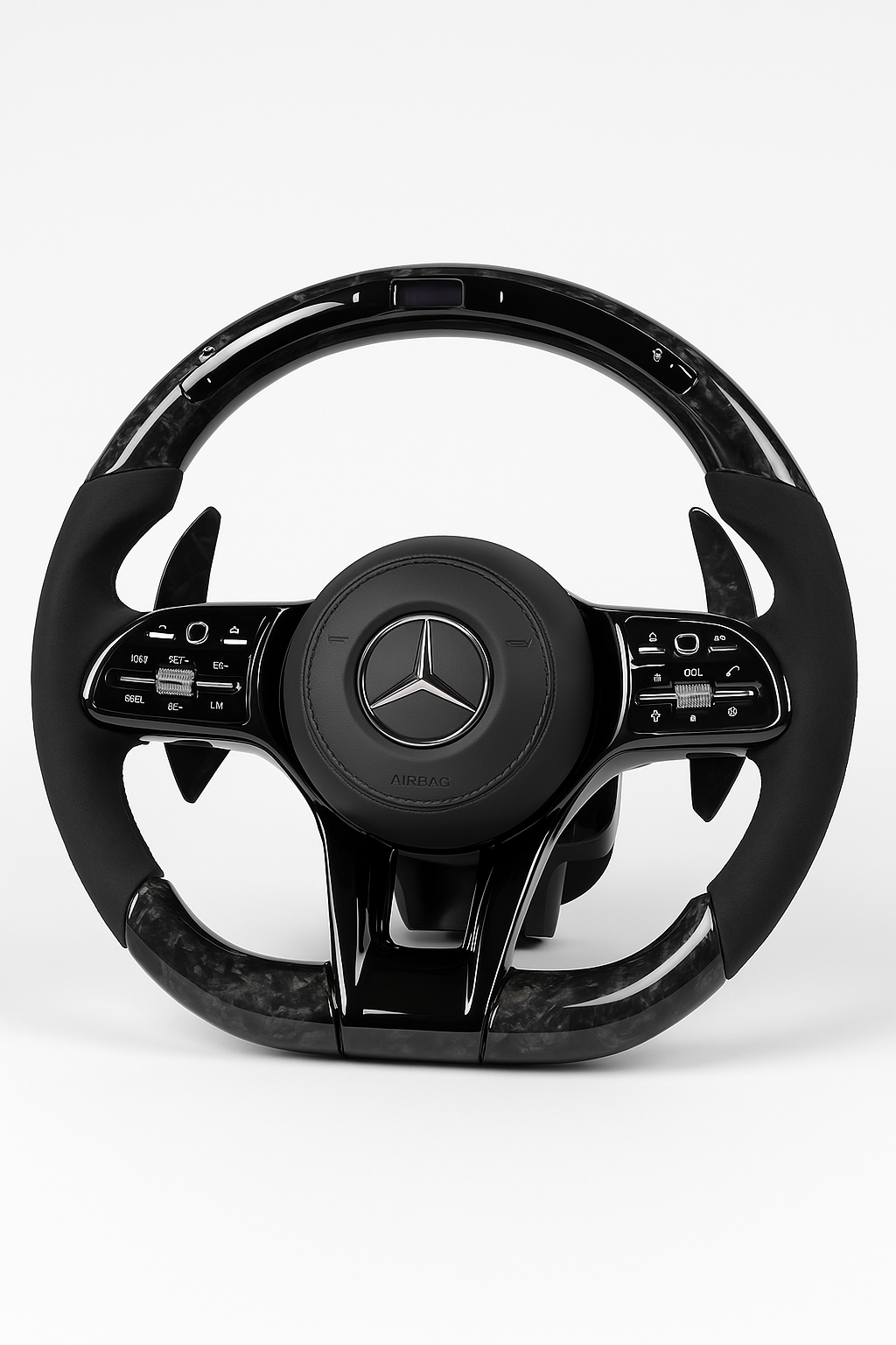 VOLANTE MERCEDES BENZ LED+CARBONO