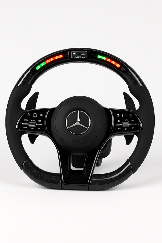 VOLANTE MERCEDES BENZ LED+CARBONO
