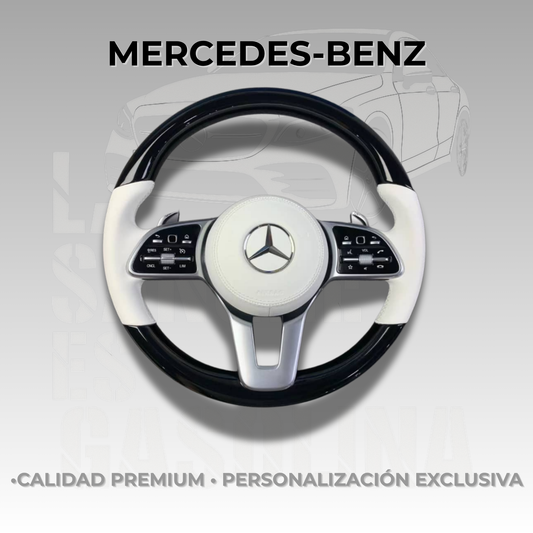 Volante Mercedes-Benz Black Piano & White Edition